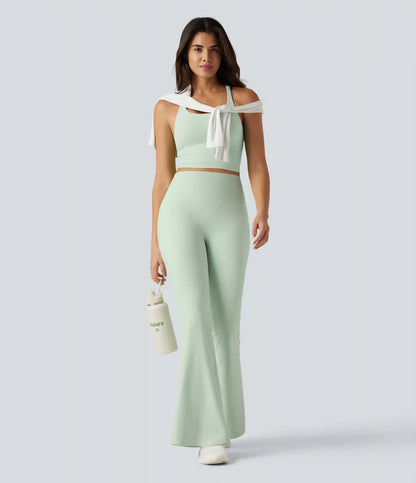 Halara UltraSculpt™ High Waisted Tummy Control Flare Yoga Leggings with Pockets