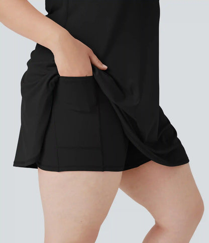 SoftlyZero™ Plush Active Plus Size Dress-Longer Length-Easy Peezy Edition