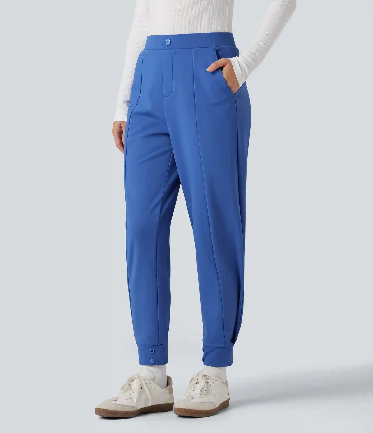 SoftlyZero™ Plush Thermal Mid Rise Work Joggers with Pockets