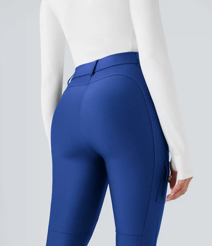 High Waisted Sheen 7/8 Leggings with Pockets