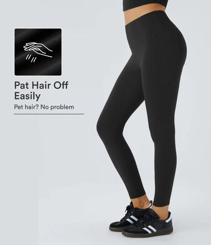Patitoff™ 2.0 Pet Hair Resistant High Waisted Side Pocket Yoga Leggings