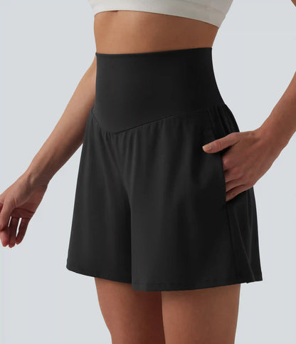 SoftlyZero™ Airy High Waisted Pockets InstantCool Yoga Shorts 5''