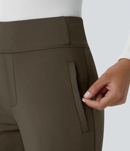 Halara Flex™ DayStretch Mid Rise Side Zipper Pocket Work Flare Pants