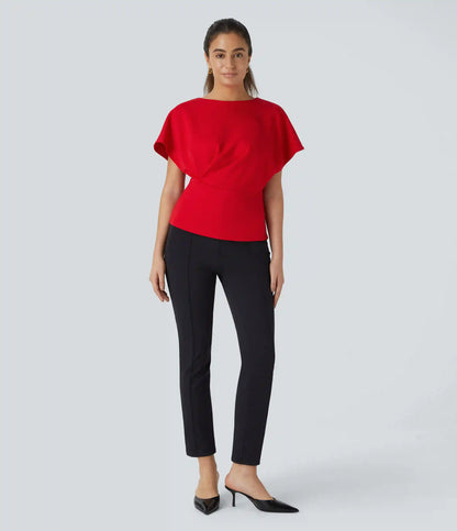 Short Sleeve Work Top