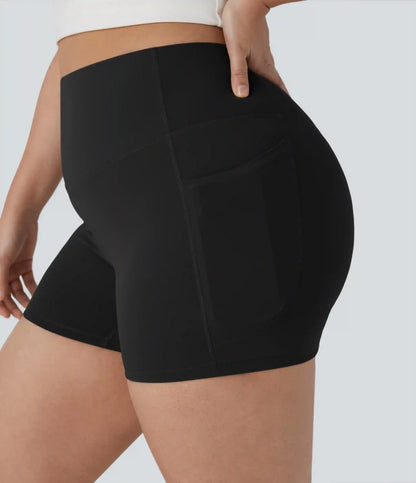 Plus Size Halara UltraSculpt™ High Waisted Tummy Control Training Biker Shorts 3'' with Pockets