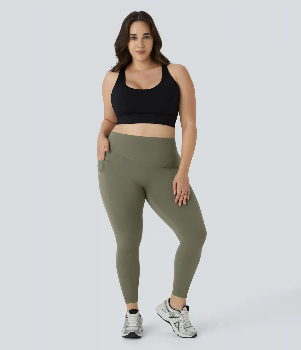 Halara UltraSculpt™ High Waisted Scrunch Butt Lifting Tummy Control Pocket Shaping Training Plus Size Leggings