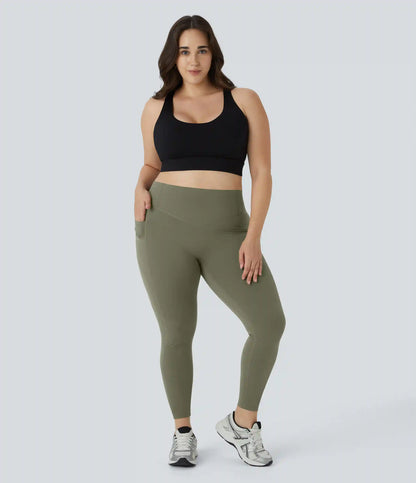 Halara UltraSculpt™ High Waisted Scrunch Butt Lifting Tummy Control Pocket Shaping Training Plus Size Leggings