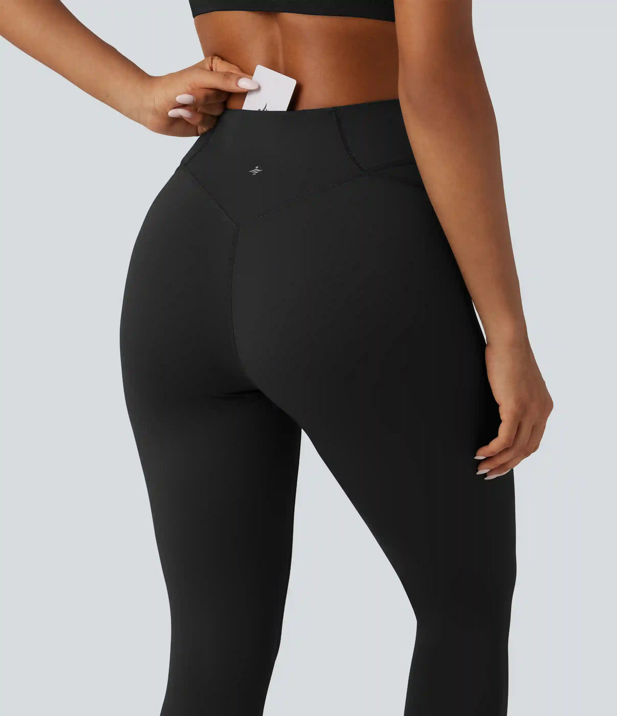 High Waisted Skinny Running Leggings with Pocket