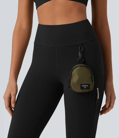 Halara UltraSculpt™ High Waisted D-Buckle Hiking 7/8 Leggings with Zip Pocket