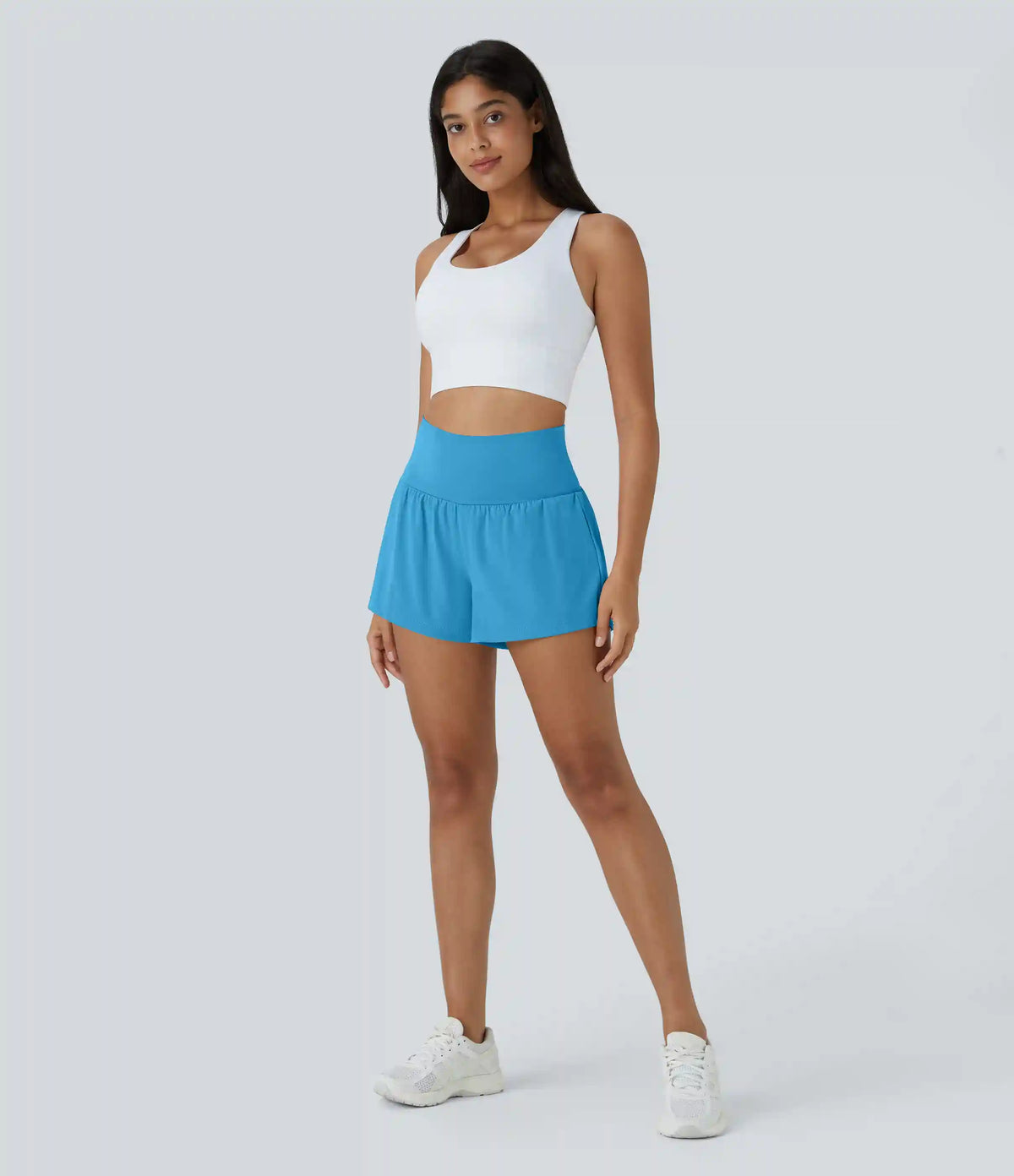 SoftlyZero™ Airy Super High Waisted 2-in-1 InstantCool Yoga Shorts with Pockets