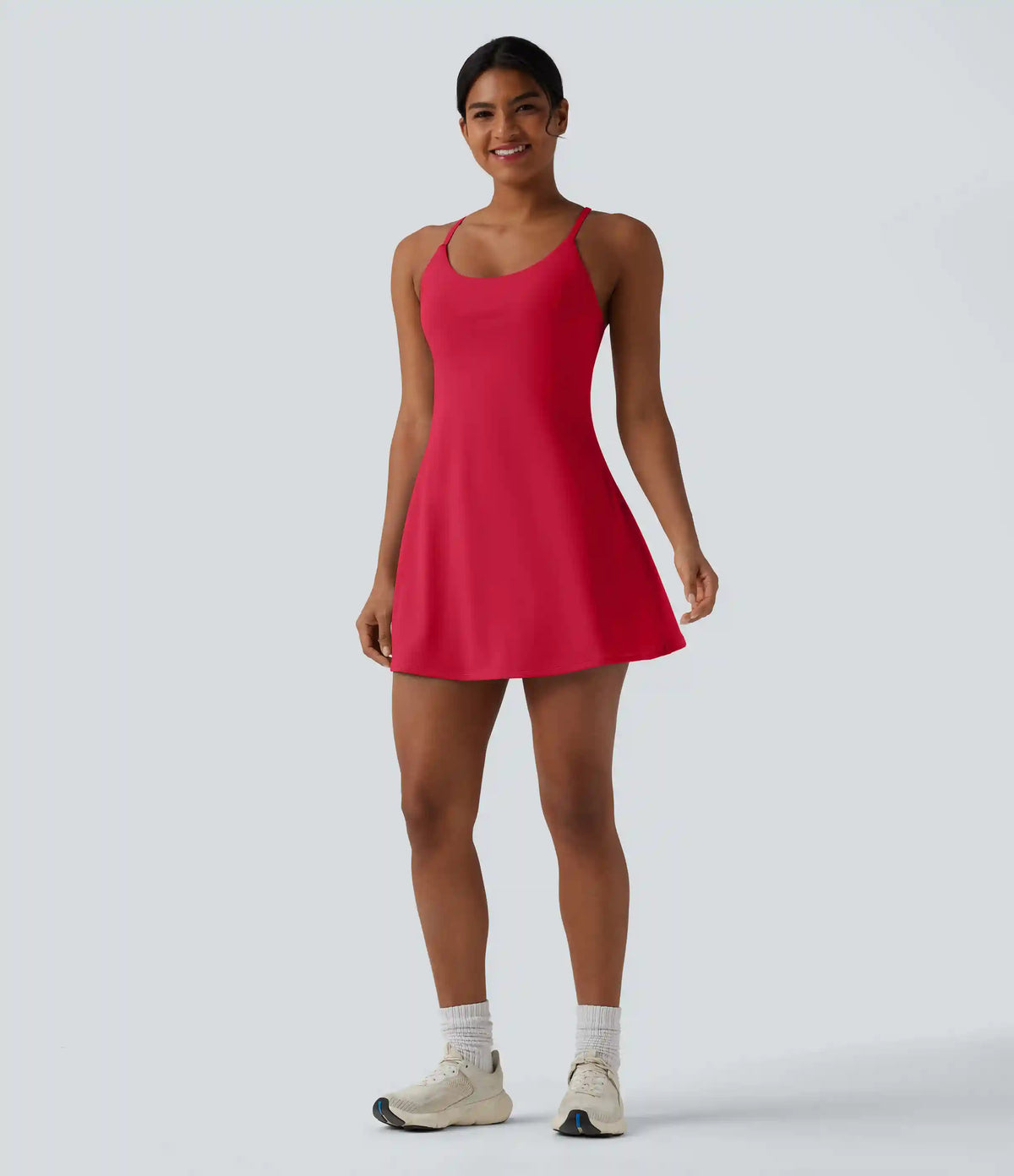Softlyzero™ Plush Tummy Control Active Dress with Pockets-Easy Peezy Edition