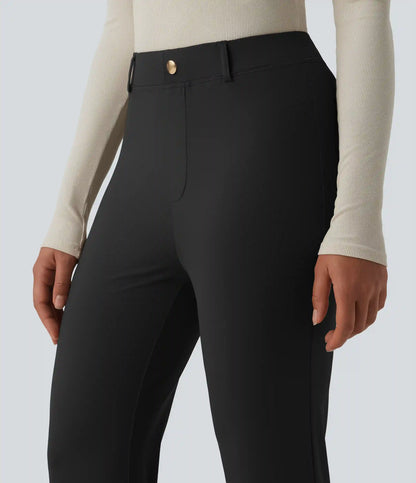 High Waisted Flare Work Pants