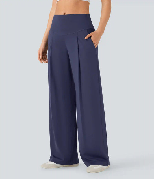 SoftlyZero™ QuickDry High Waisted Tummy Control Yoga Straight Leg Pants with Pockets