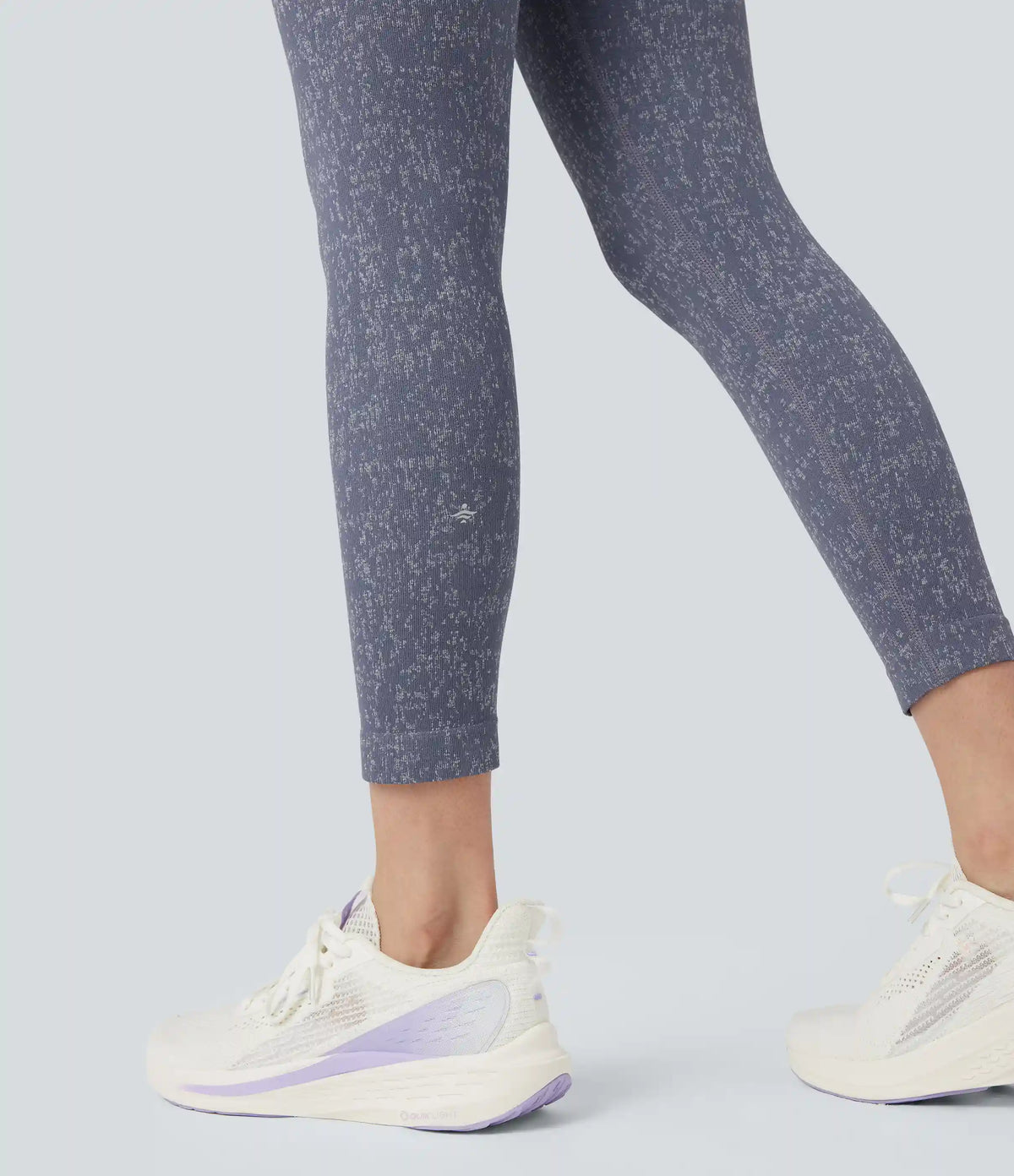 OneForm Seamless Flow High Waisted Speckled 7/8 Yoga Leggings with Pockets
