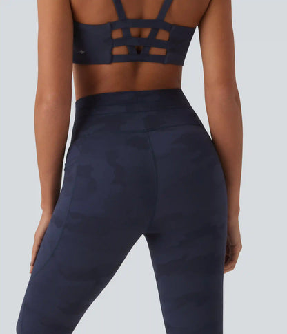 Halara UltraSculpt™ Camo Print High Waisted Drawstring Yoga Leggings with Pockets