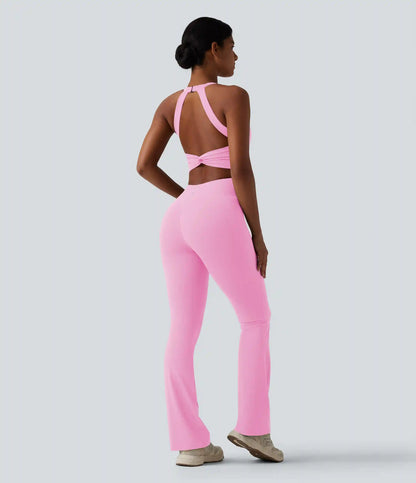 Halara UltraSculpt™ Tummy Control Bootcut Training Jumpsuit with Pockets-Easy Peezy Edition