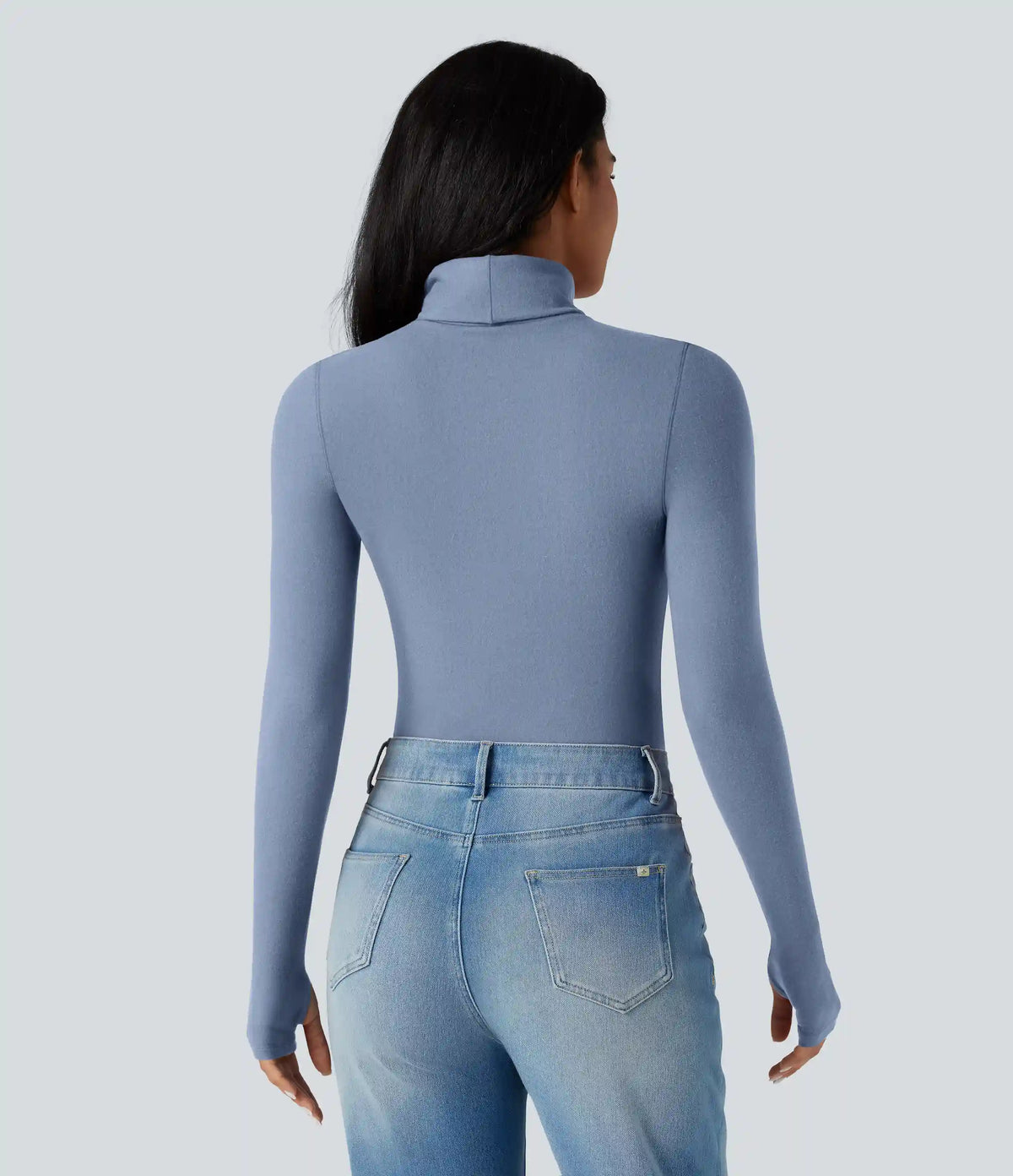 Halara HeatCore Turtleneck Long Sleeve Thumb Hole Casual Warming Top