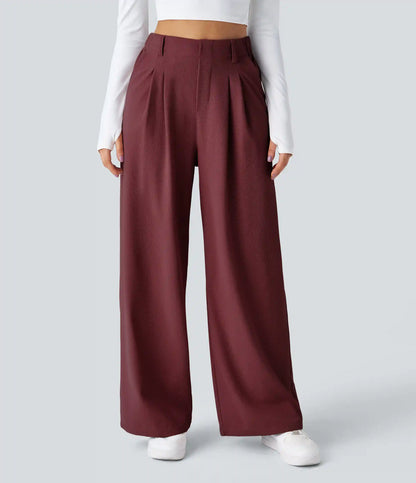Halara Flex™ High Waisted Pocket Wide Leg Waffle Work Pants