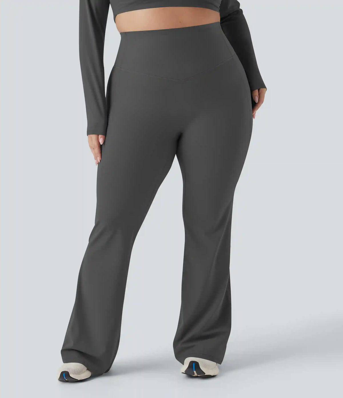 Halara UltraSculpt™ High Waisted Tummy Control Shaping Yoga Flare Plus Size Leggings