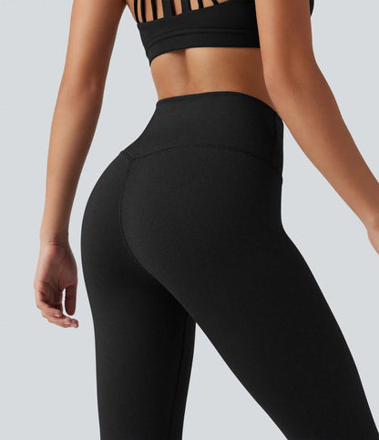 High Waisted Waffle Casual Leggings