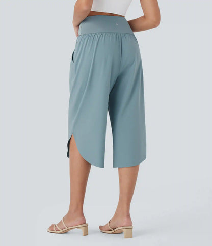 Breezeful™ High Waisted Crossover Pocket Quick Dry Capri Pants