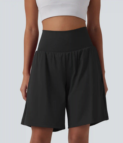 SoftlyZero™ Airy Super High Waisted 2-in-1 InstantCool Yoga Shorts 9" with Pockets