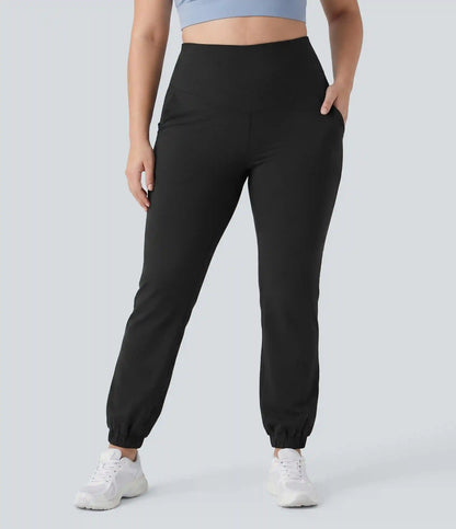 Plus Size SoftlyZero™ High Waisted Tummy Control Dance Balloon Joggers with Pockets