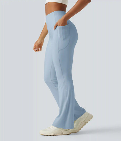 Halara UltraSculpt™ High Waisted Tummy Control Shaping Yoga Bootcut Leggings with Pockets