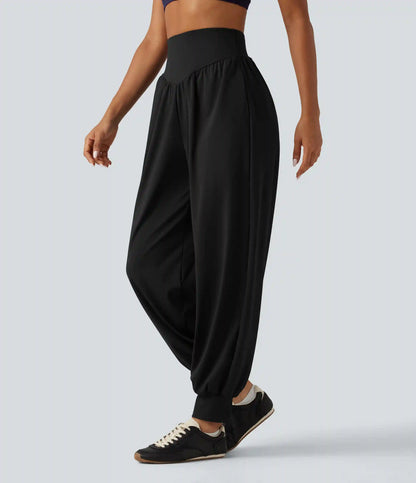 Super High Waisted Yoga Joggers with Pockets