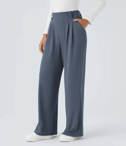 Halara Flex™ High Waisted Pocket Wide Leg Waffle Work Pants