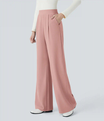 Halara Flex™ High Waisted Body Sculpt Waist-Slimming Pocket Wide Leg Micro Waffle Work Pants