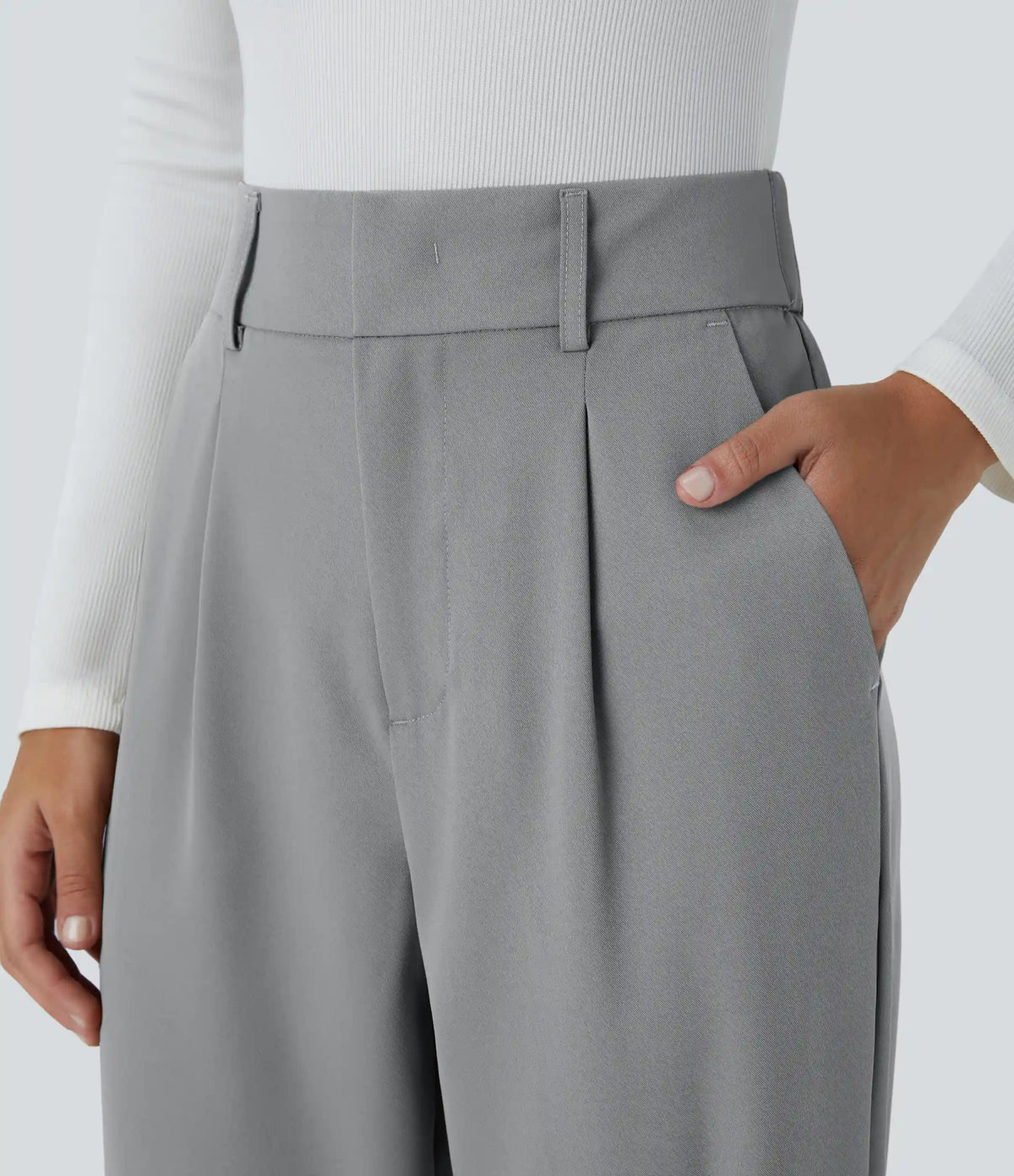 Halara Flex™ High Waisted Pocket Solid Work Tapered Pants