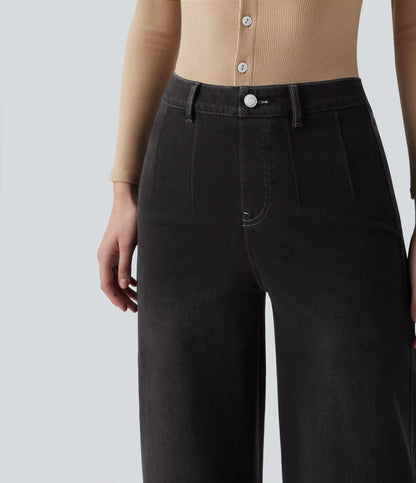 Halara Flex™ High Waisted Tummy Control Wide Leg Casual Jeans with Pockets