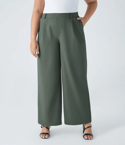 Halara Flex™ DayStretch High Waisted Pocket Straight Leg Work Plus Size Pants