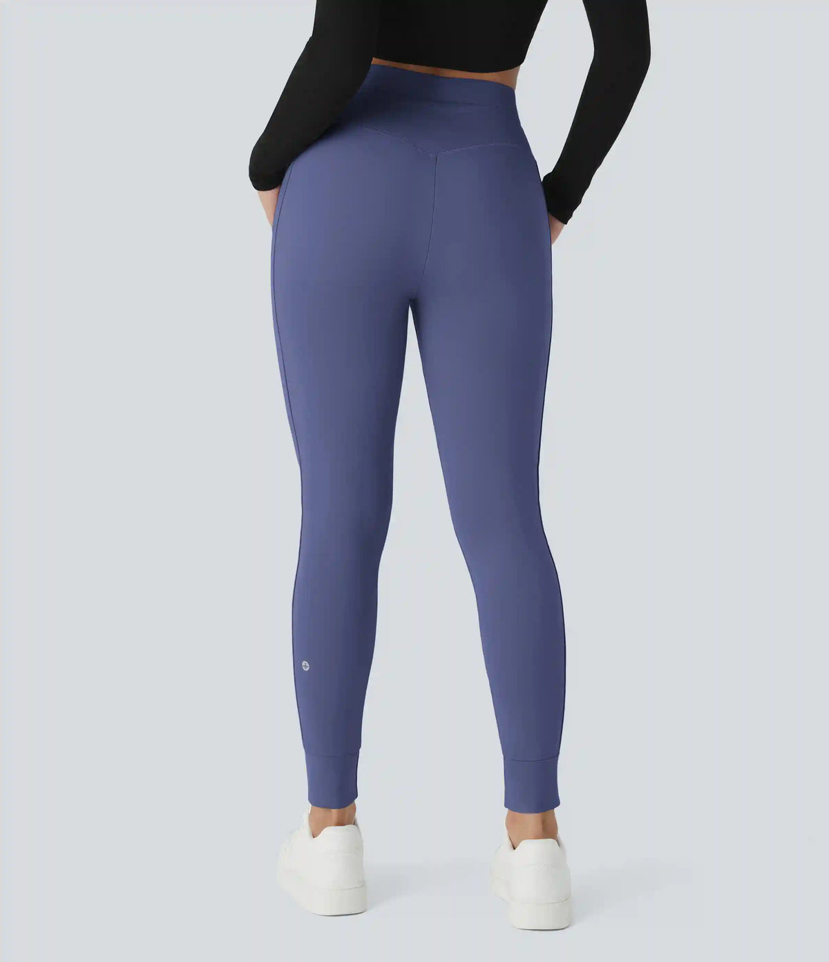 SoftlyZero™ Plush High Waisted Drawstring Pocket Plain Full Length Joggers
