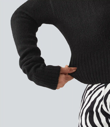 One Shoulder Batwing Long Sleeve Casual Sweater