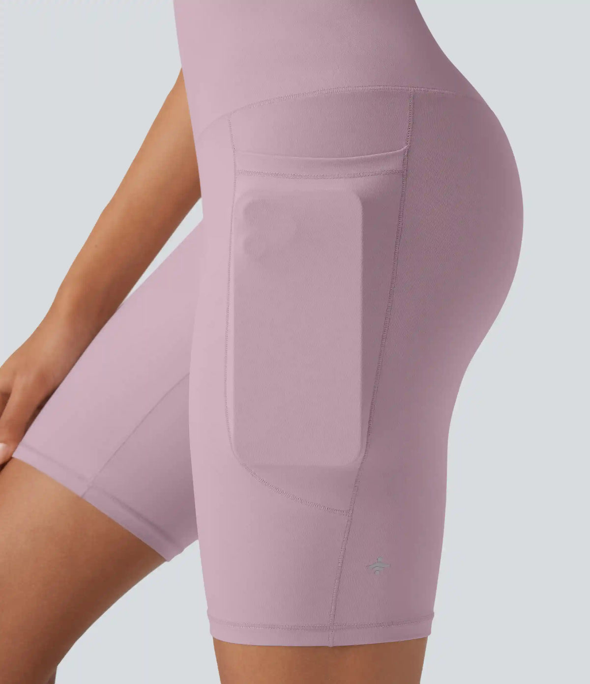 Halara UltraSculpt™ Cool Quick Dry High Waisted Tummy Control Training Biker Shorts 7'' with Pockets-UPF50+
