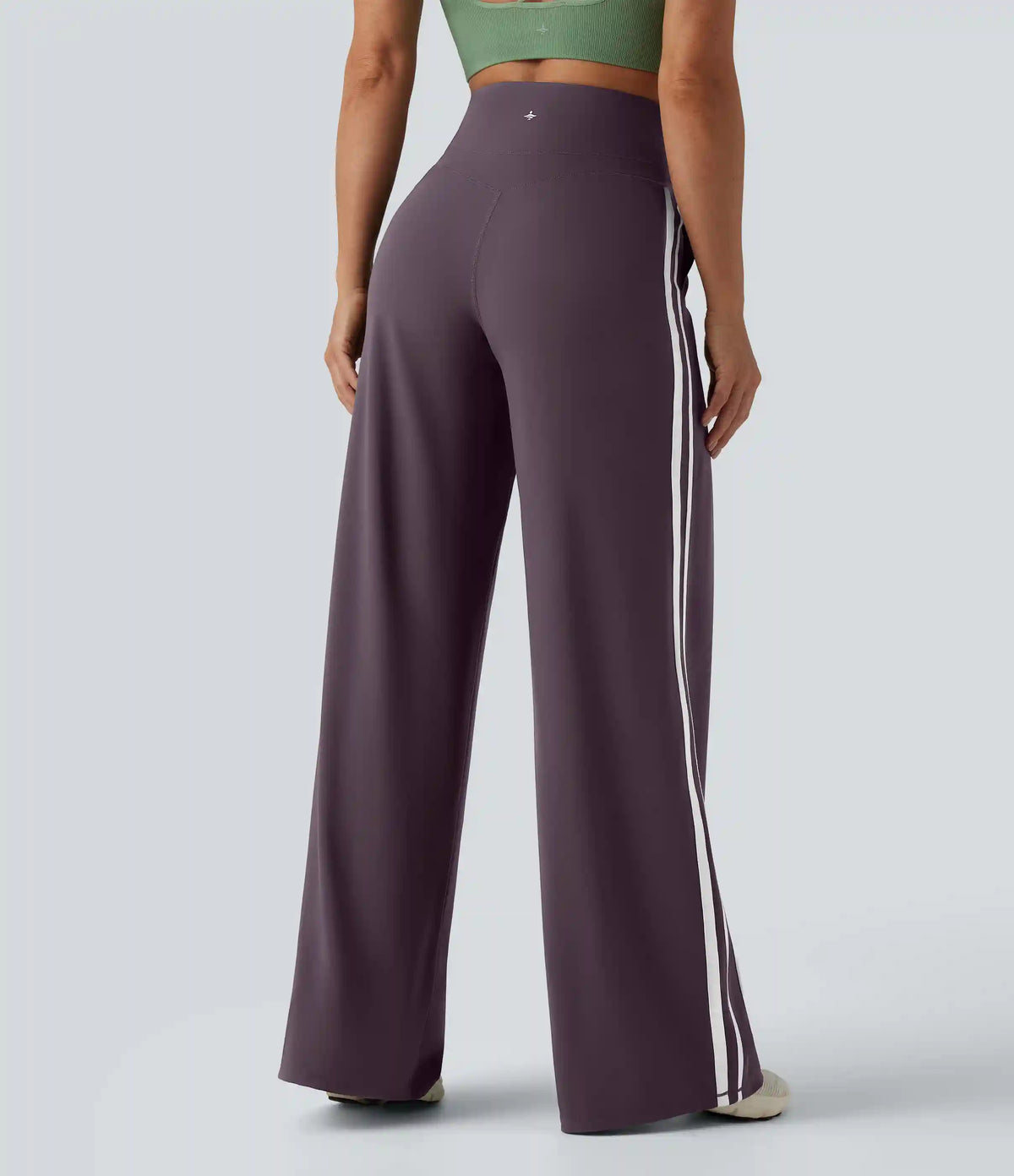 Halara UltraSculpt™ High Waisted Tummy Control Color Block Stripes Yoga Baggy Pants with Pockets