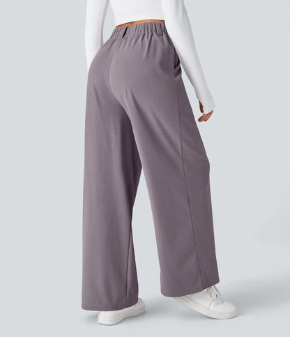 Halara Flex™ High Waisted Pocket Wide Leg Waffle Work Pants