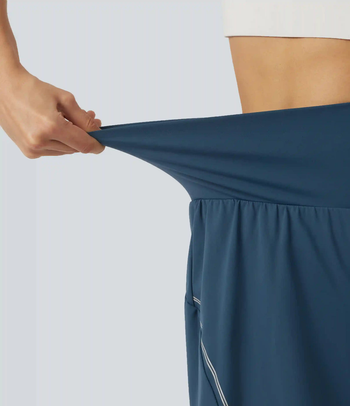 SoftlyZero™ Airy Reflective High Waisted 2-in-1 InstantCool Yoga Shorts 5'' with Pockets
