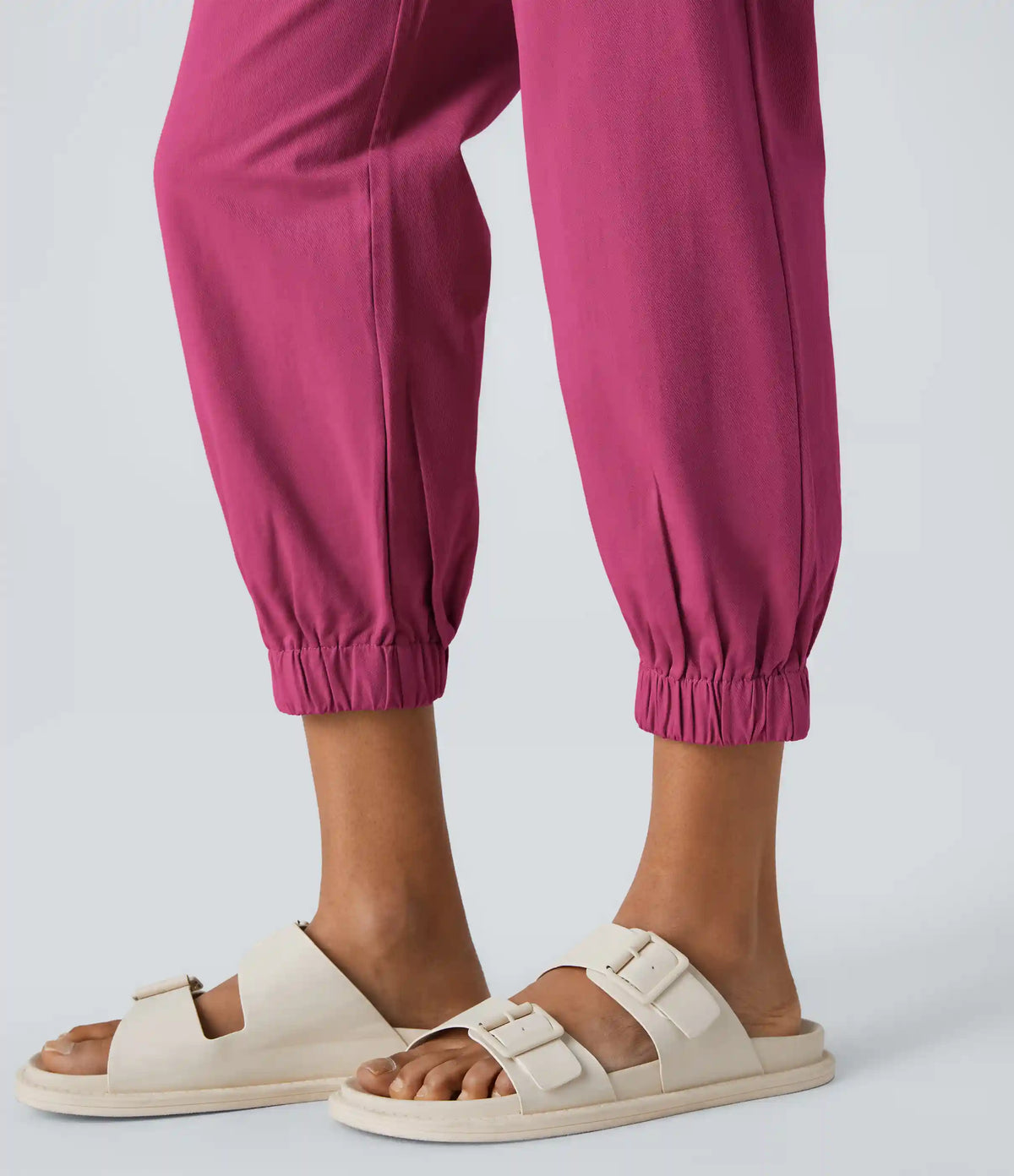 Mid Rise Casual Joggers with Pockets