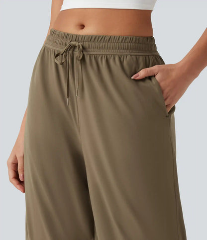 SoftlyZero™Low Rise Drawstring Dance Balloon Shorts with Pockets