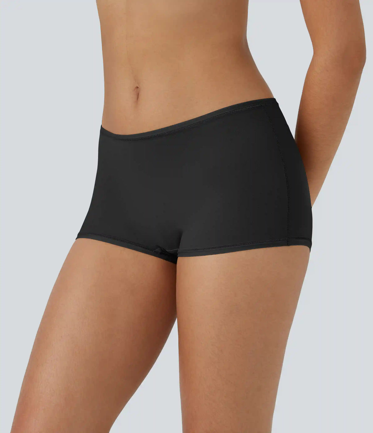 High Stretch Low Rise Solid Lounge Boy Shorts