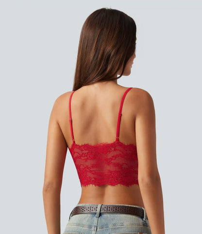 OneForm Seamless Flow Low Support Contrast Lace Casual Sports Bra