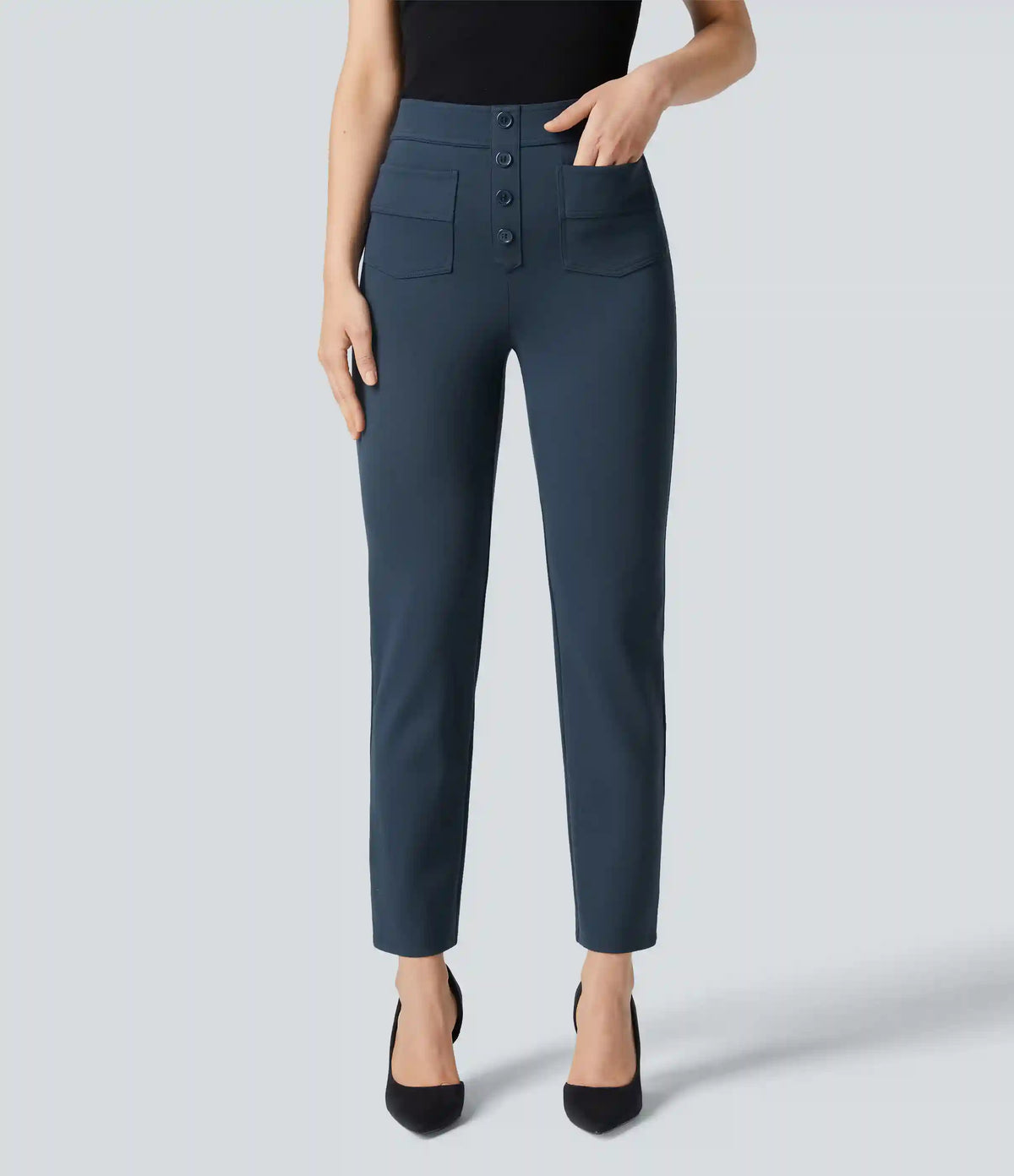 Halara Flex™ High Waisted Pockets Ankle Length Work Pants
