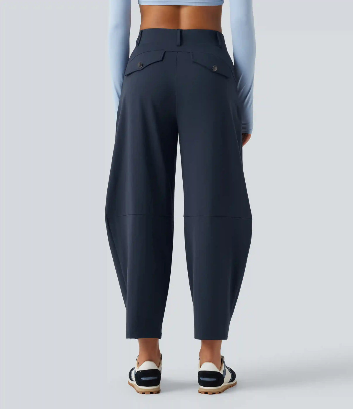 DayStretch High Waisted Barrel Leg Dance Pants with Pockets