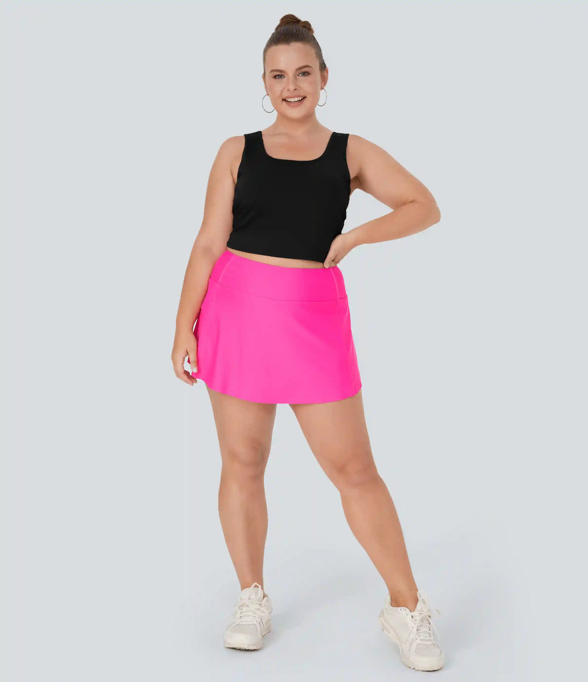 U Neck Crossover Plus Size Barre Ballet Dance Tank Top