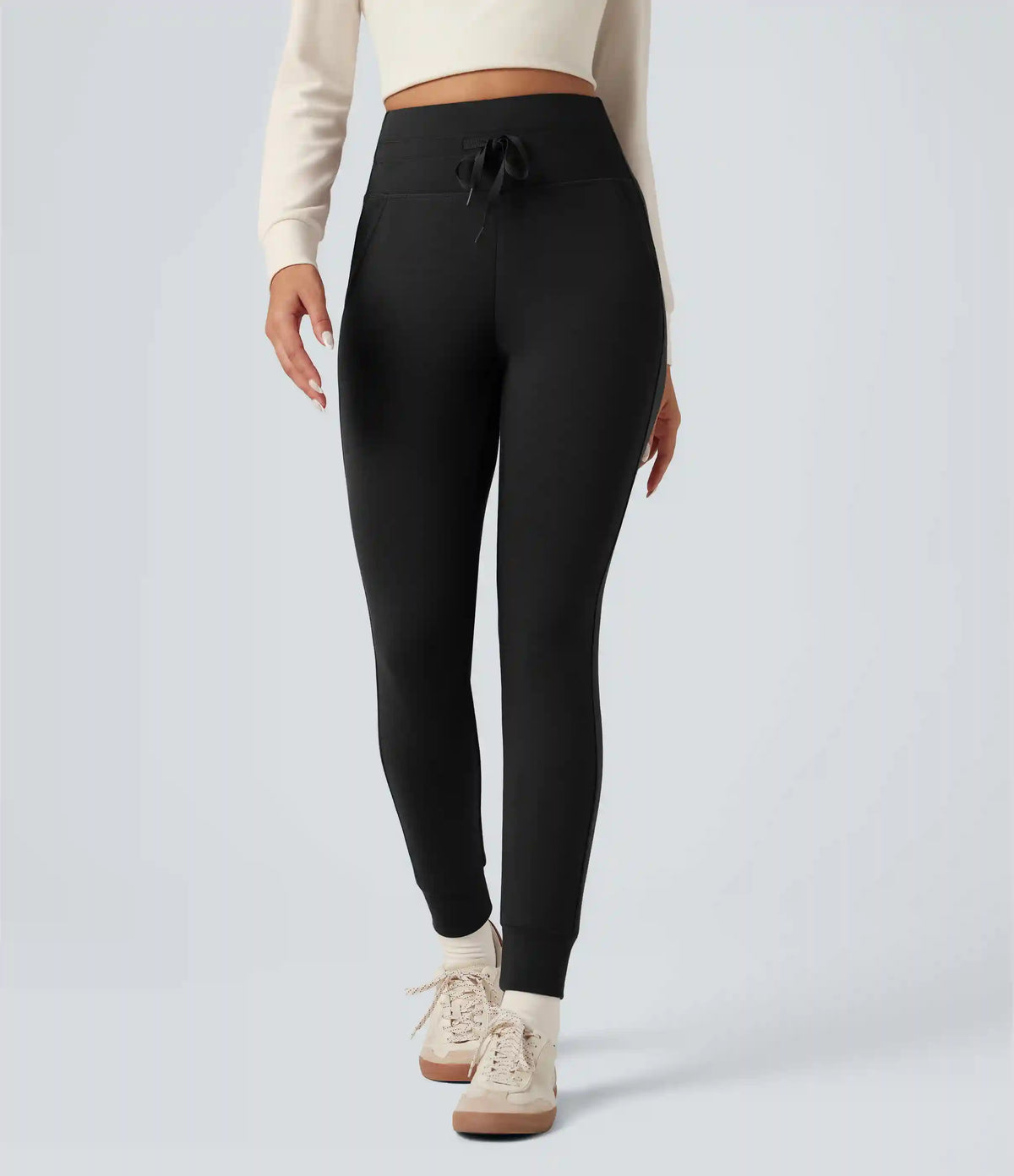 Halara HeatCore High Waisted Drawstring Warming Casual Joggers with Pockets