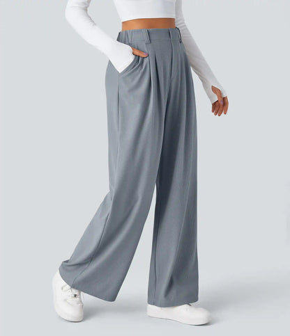 Halara Flex™ High Waisted Pocket Wide Leg Waffle Work Pants