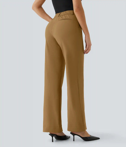 Halara Flex™ Mid Rise Pocket Straight Leg Work Pants